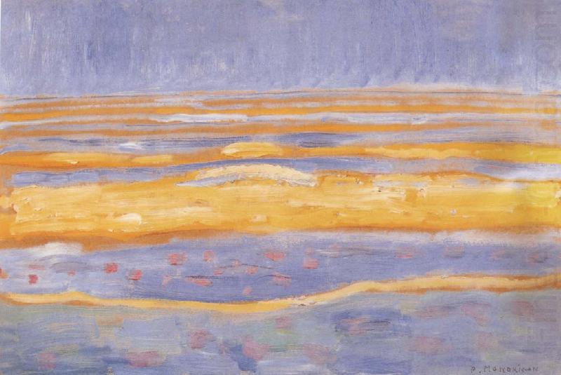 The setting sun, Piet Mondrian